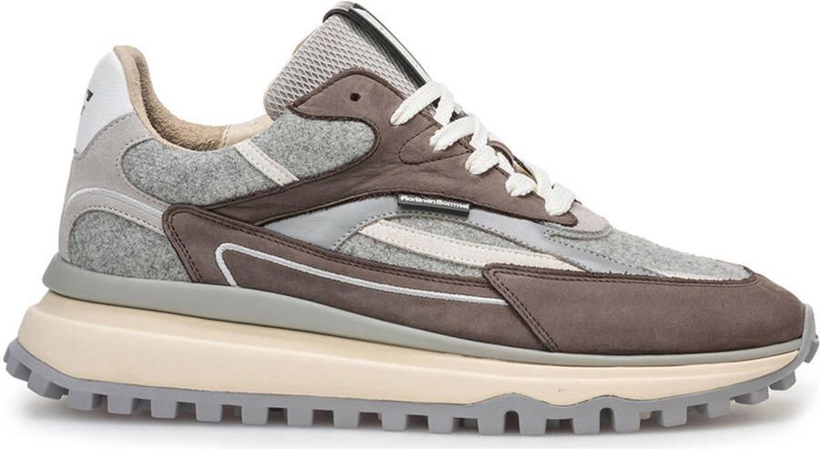 FLORIS VAN BOMMEL Lage Sneakers Heren Sfm-10172 De Gripper Maat: 39⅓ Materiaal: Nubuck Kleur: Grijs - Foto 5