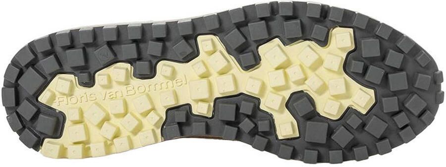 Floris van Bommel heren sneaker De Gripper suede en wol beige grijs - Foto 3