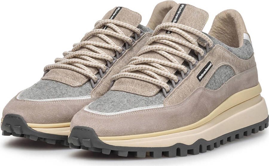 FLORIS VAN BOMMEL Lage Sneakers Heren Sfm-10248 De Gripper Maat: 48⅔ Materiaal: Suède Kleur: Beige - Foto 2