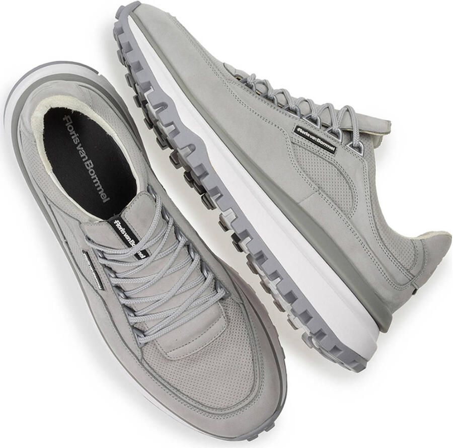 Floris van Bommel Sfm-10248 De Gripper Sneakers Suède Heren Grijs - Foto 2