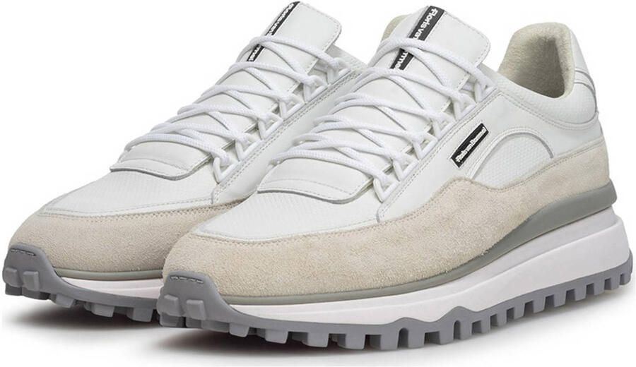 FLORIS VAN BOMMEL Lage Sneakers Heren Sfm-10248 De Gripper Maat: 47 Materiaal: Leer Kleur: Wit - Foto 3