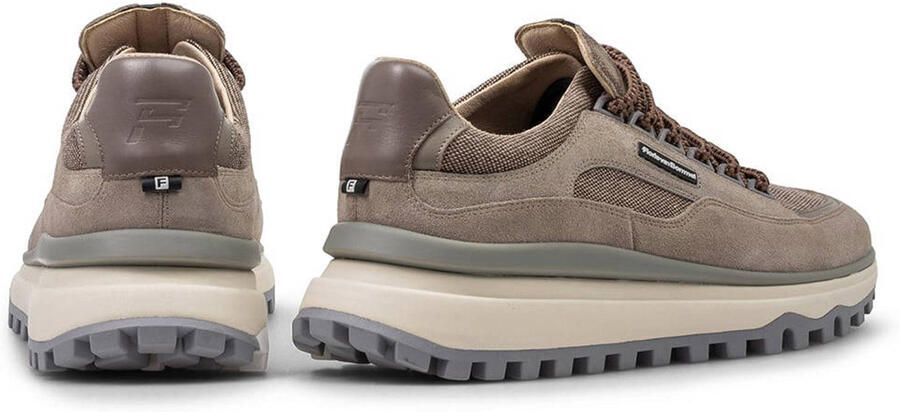 FLORIS VAN BOMMEL Lage Sneakers Heren Sfm-10248 De Gripper Textiel Taupe - Foto 2