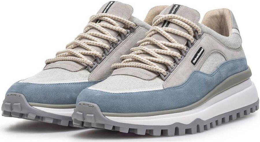 FLORIS VAN BOMMEL Lage Sneakers Heren Sfm-10248 De Gripper Maat: 43⅓ Materiaal: Textiel Kleur: Grijs - Foto 3