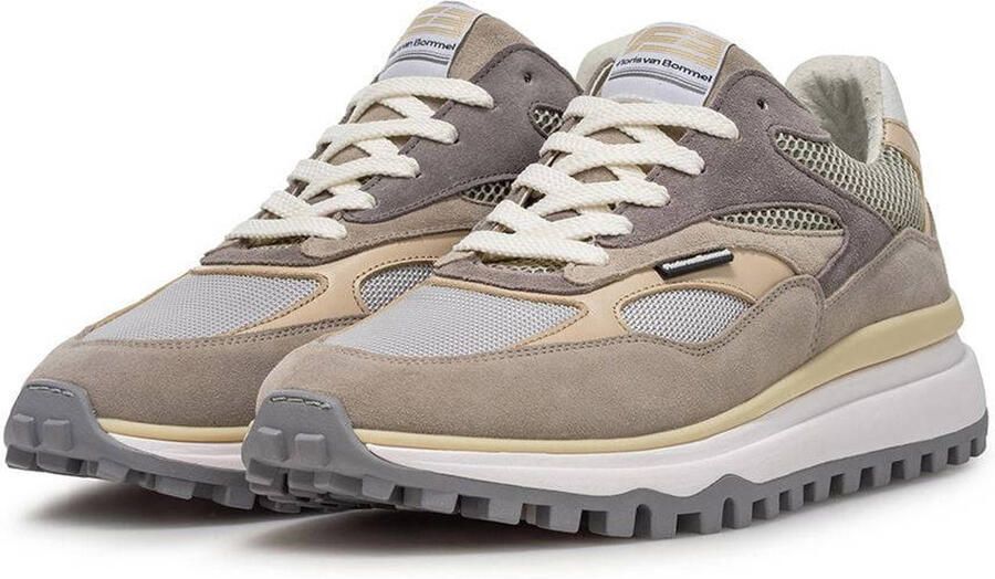 Floris van Bommel De Gripper 07.00 suède sneakers lichtgrijs - Foto 3