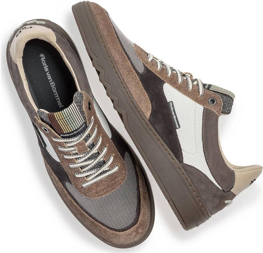 FLORIS VAN BOMMEL Lage Sneakers Heren Sfm-10172 De Gripper Maat: 39⅓ Materiaal: Nubuck Kleur: Grijs - Foto 4