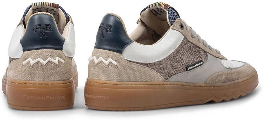 FLORIS VAN BOMMEL Lage Sneakers Heren Sfm-10143 De Kupster Maat: 41⅓ Materiaal: Textiel Kleur: Beige - Foto 2