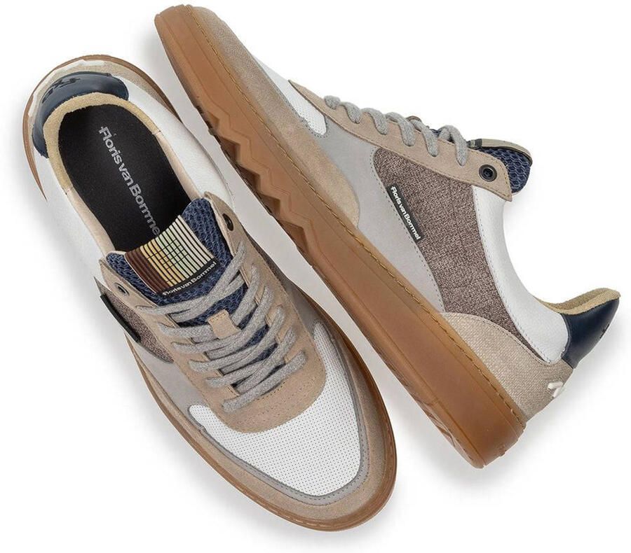 FLORIS VAN BOMMEL Lage Sneakers Sfm-10143 De Kupster 41⅓ Textiel Beige - Foto 2