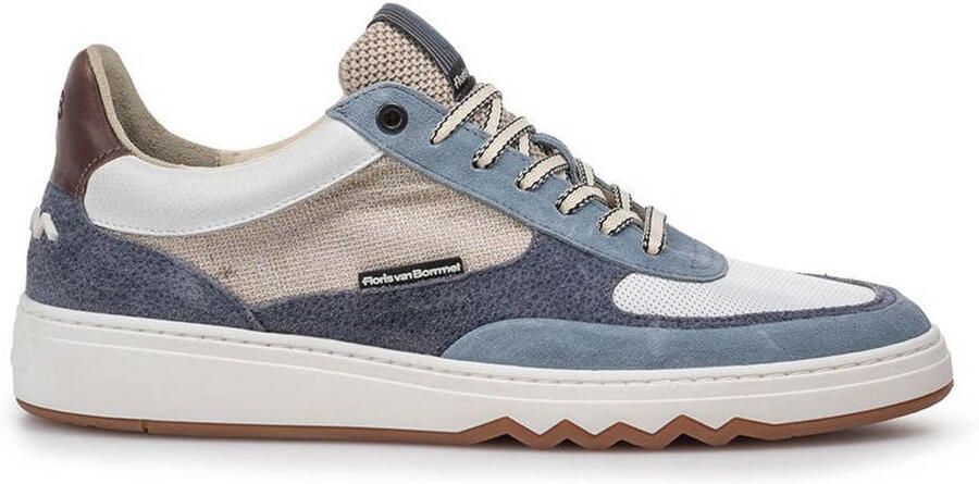 FLORIS VAN BOMMEL Lage Sneakers Heren Sfm-10143 De Kupster Maat: 42⅔ Materiaal: Textiel Kleur: Blauw