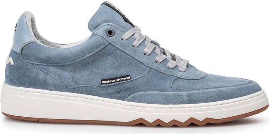 Floris van Bommel De Kupster 05.25 suède sneakers lichtblauw