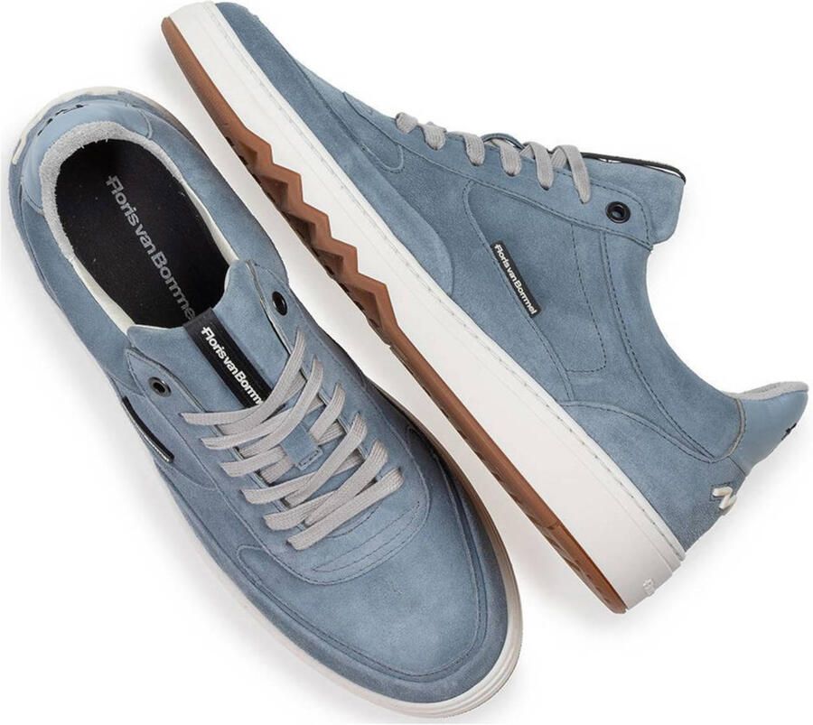 Floris van Bommel De Kupster 05.25 suède sneakers lichtblauw - Foto 2
