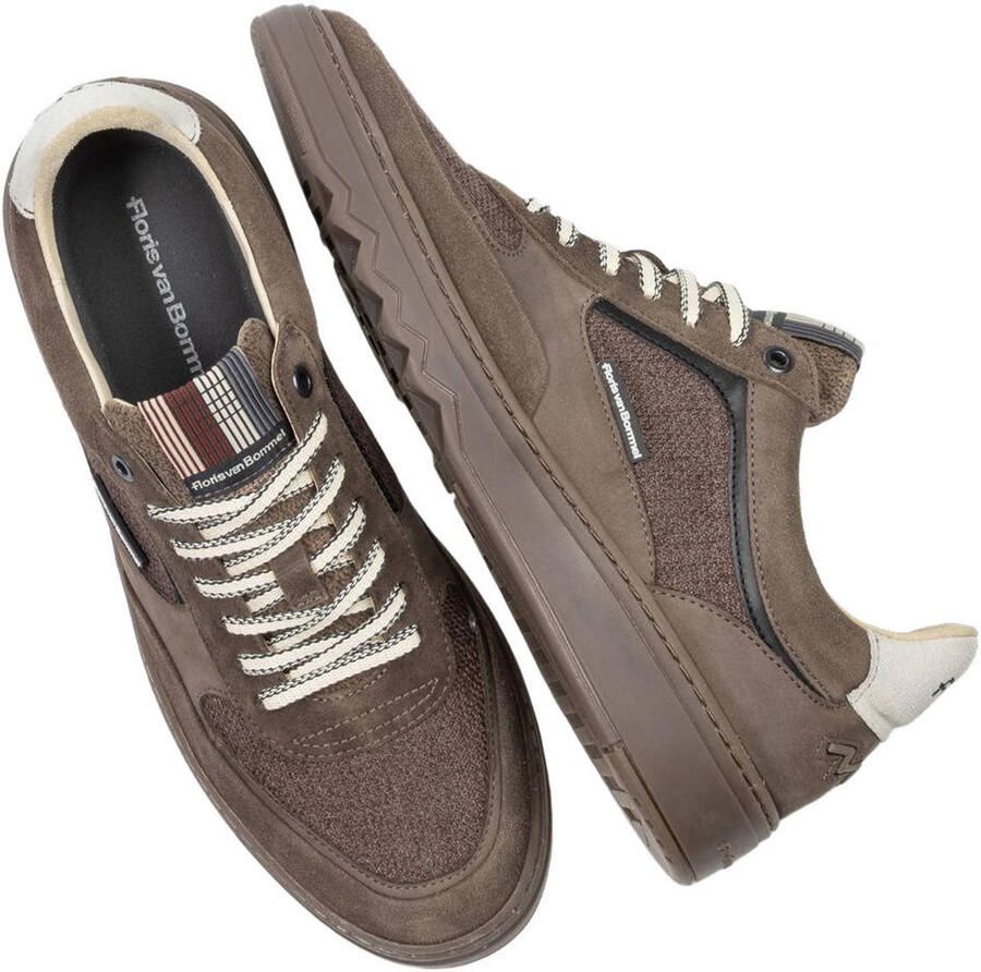Floris van Bommel Sfm-10256 De Kupster Sneakers Textiel Heren Bruin - Foto 2