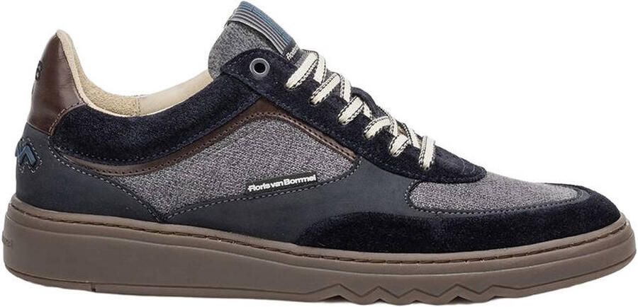 Floris van Bommel De Kupster 09.03 suède sneakers donkerblauw