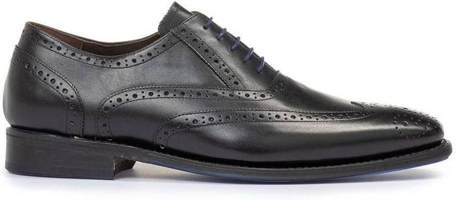 Floris van Bommel De Loper 04.06 leren veterschoenen zwart