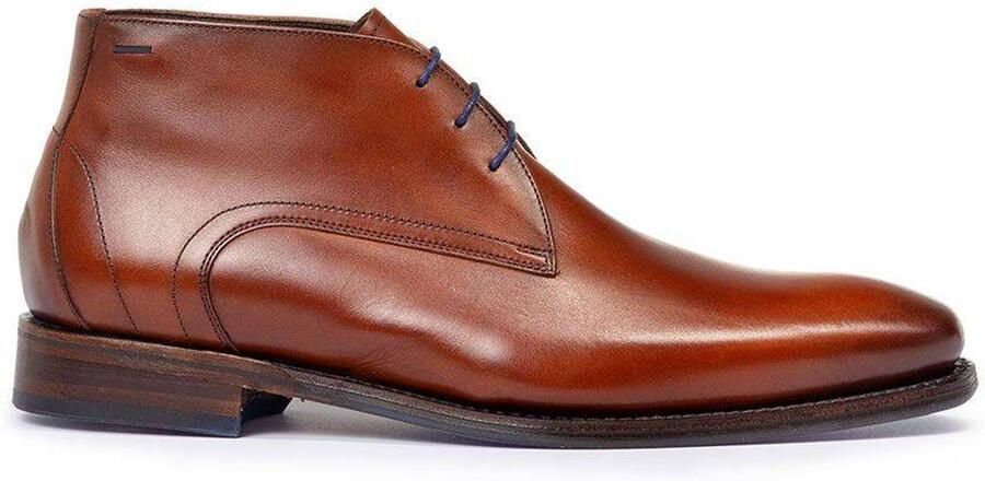 Floris van Bommel DE LOPER 15.00 Nette herenschoenen Business half-hoog Cognac