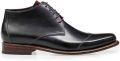 Floris van bommel 50007 De Marser 01.00 Black H-Wijdte Veter boots - Zwart