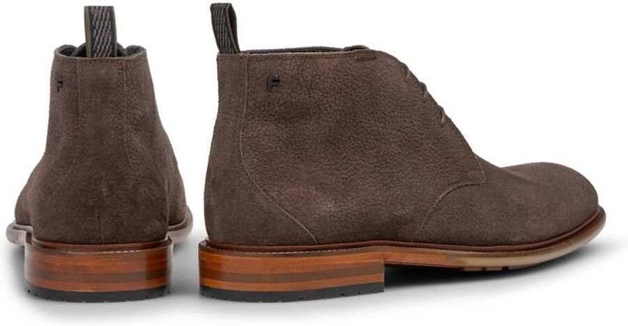 Floris van Bommel De Normer 01.18 suède enkelboots donkerbruin - Foto 2