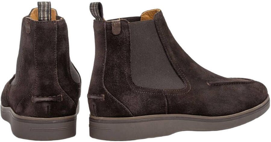Floris van Bommel De Oister 07.02 suède chelsea boots donkerbruin - Foto 2