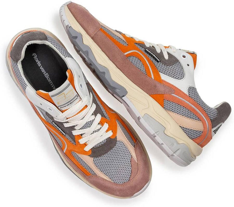 Floris van Bommel De Rezer 01.05 suède sneakers oranje - Foto 2