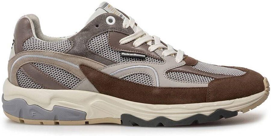 Floris van Bommel De Rezer 01.18 suède sneakers bruin