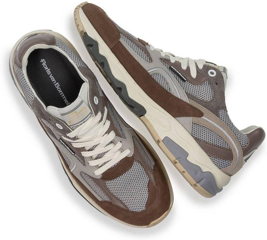 Floris van Bommel De Rezer 01.18 suède sneakers bruin - Foto 2