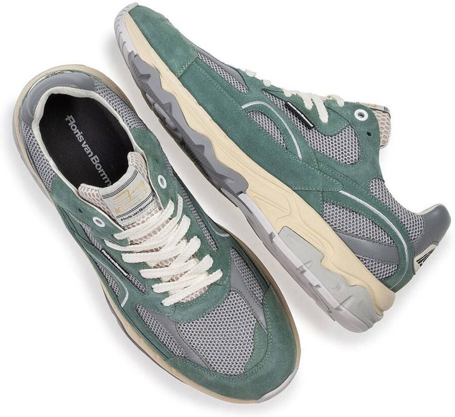 Floris van Bommel DE~GROMMER~07.00~~~~~~~~~~~~~~ Lage sneakersVrije tijdsschoenen Heren sneakers Groen - Foto 8