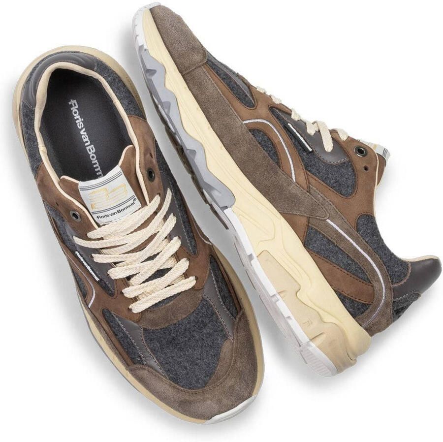 Floris van Bommel De Rezer 01.45 suède sneaker taupe - Foto 2