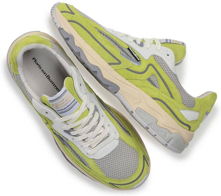 Floris van Bommel De Rezer 02.04 suède sneakers lichtgroen - Foto 2