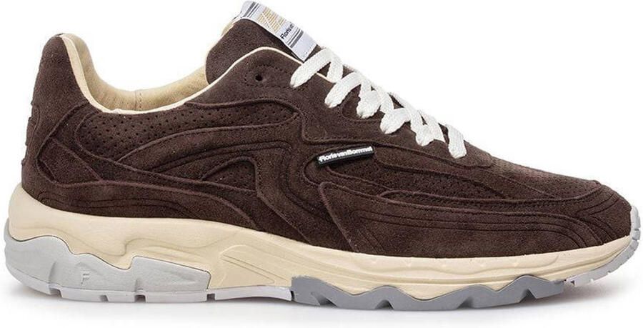 Floris van Bommel De Rezer 02.05 suède sneakers bruin