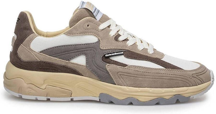 Floris van Bommel De Rezer 02.10 suède sneaker licht bruin
