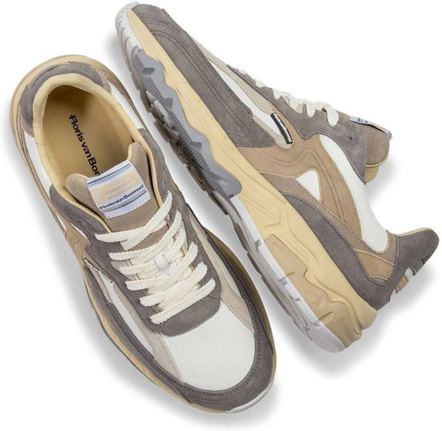 Floris van Bommel De Rezer 02.11 suède sneaker licht grijs - Foto 2