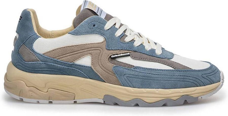 Floris van Bommel De Rezer 02.12 suède sneaker licht blauw