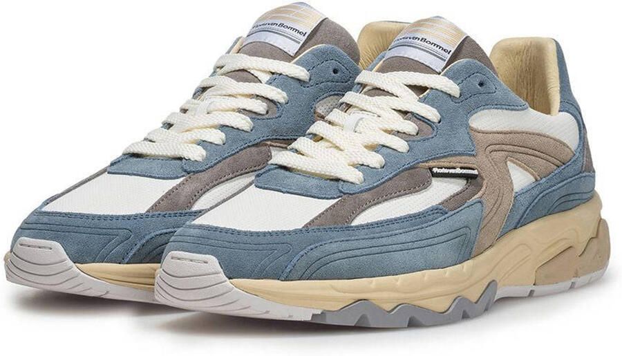 Floris van Bommel De Rezer 02.12 suède sneakers lichtblauw - Foto 2