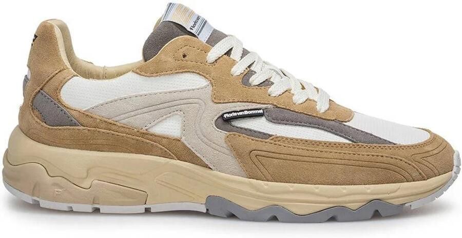 Floris van Bommel De Rezer 02.13 suède sneakers lichtbruin