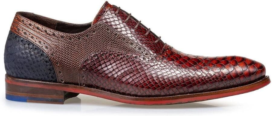 Floris van bommel De Stapper 05.16 Dark Cognac G+ Wijdte Veterschoenen