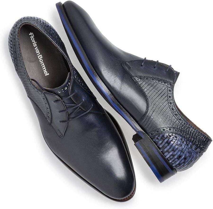 Floris van bommel 30361 De Stapper Dark Blue G+ Wijdte Veterschoenen - Foto 2