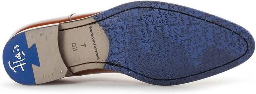 Floris van Bommel De Stapper 72.00 leren veterschoen donker cognac - Foto 3