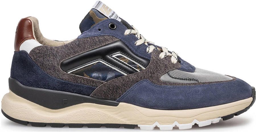 FLORIS VAN BOMMEL Lage Sneakers Heren Sfm-10154 De Treener Maat: 44 Materiaal: Suède Kleur: Blauw
