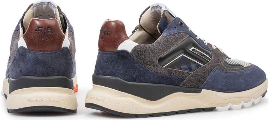 FLORIS VAN BOMMEL Lage Sneakers Heren Sfm-10154 De Treener Maat: 45⅓ Materiaal: Suède Kleur: Blauw - Foto 2