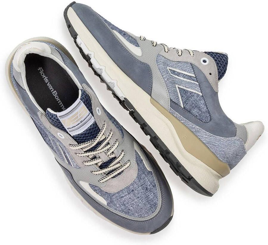 Floris van Bommel Sfm-10154 De Treener Sneakers Textiel Heren Blauw - Foto 2