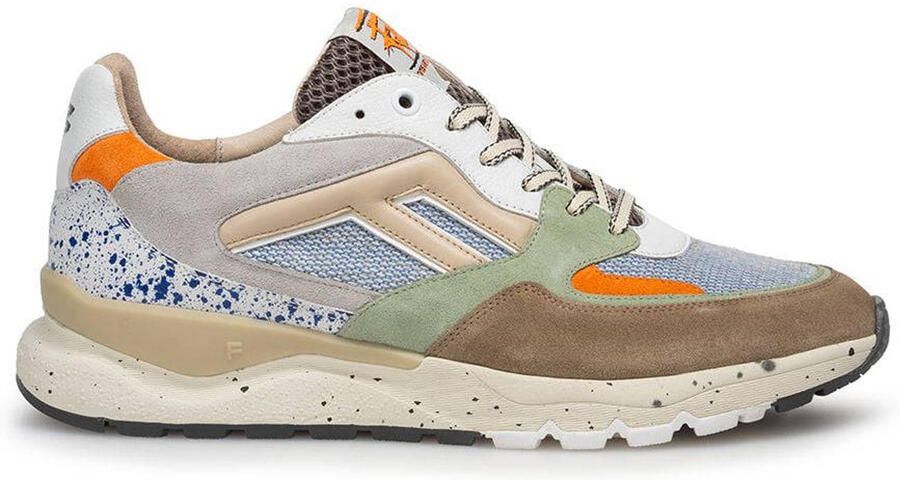 FLORIS VAN BOMMEL Lage Sneakers Heren Sfm-10154 De Treener Maat: 48⅔ Materiaal: Leer Kleur: Bruin