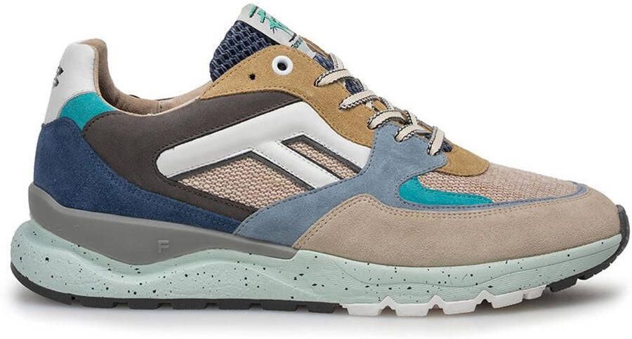Floris van Bommel De Treener 01.56 textiel sneakers lichtbruin