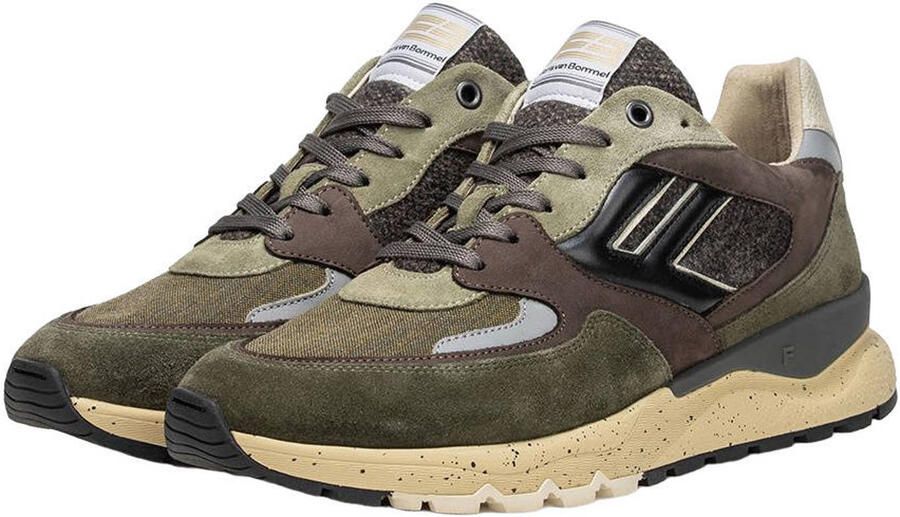 Floris van Bommel Sfm-10154 De Treener Sneakers Textiel Heren Groen - Foto 2