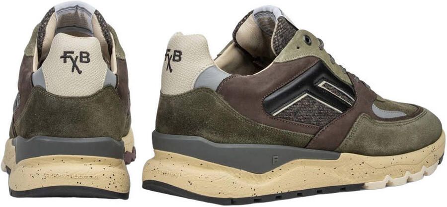 Floris van Bommel Sfm-10154 De Treener Sneakers Textiel Heren Groen - Foto 3
