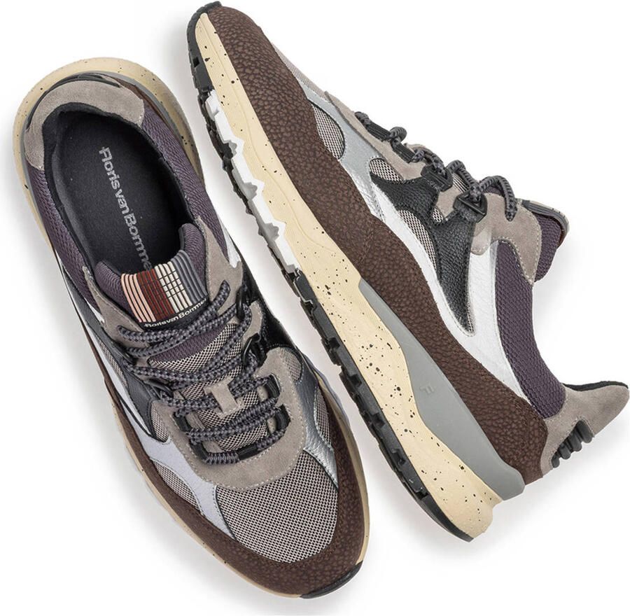 Floris van Bommel De Treener 05.01 leren sneakers bruin