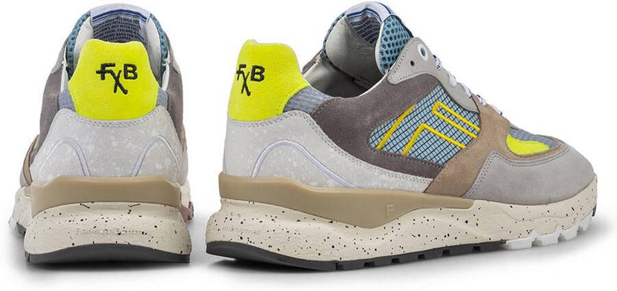 Floris van Bommel De Treener 06.00 textiel sneakers lichtblauw - Foto 3