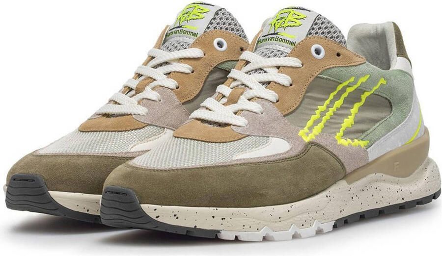 FLORIS VAN BOMMEL Lage Sneakers Heren Sfm-10243 De Treener Maat: 40 Materiaal: Suède Kleur: Groen - Foto 2