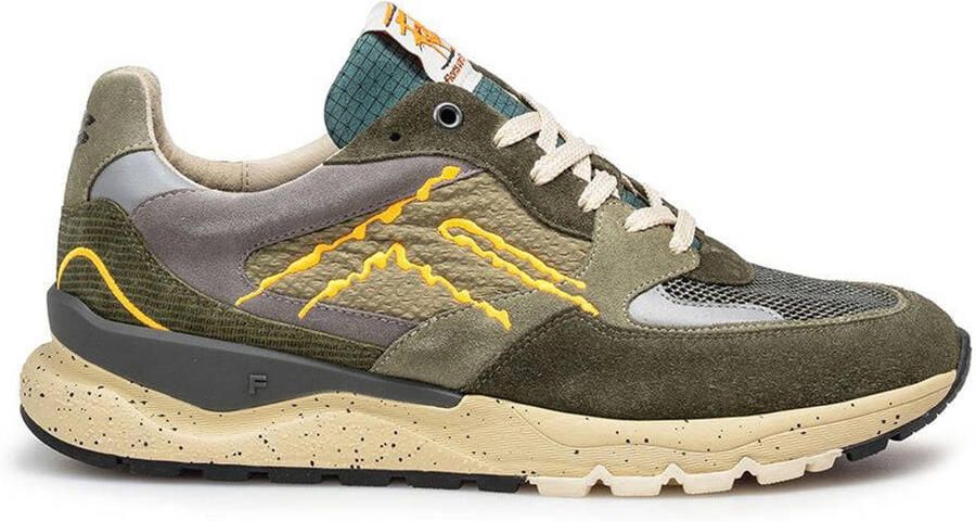 Van Bommel FLORIS HEREN SNEAKERS GROEN SFM-10243-51-01 DE TREENER 06.11-DARKGREEN-G½