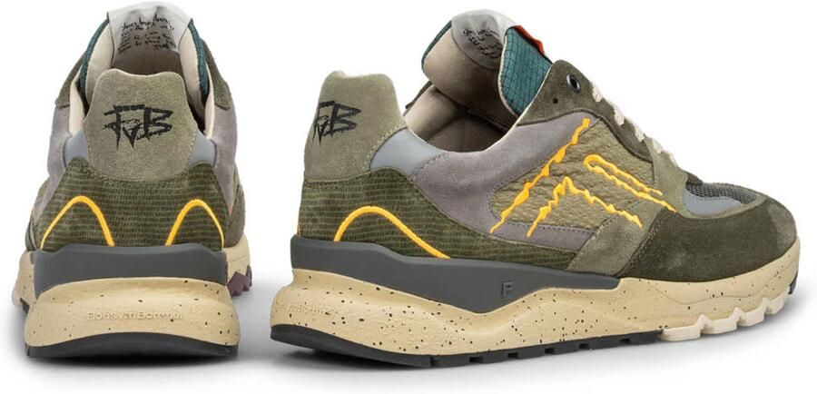 Van Bommel FLORIS HEREN SNEAKERS GROEN SFM-10243-51-01 DE TREENER 06.11-DARKGREEN-G½ - Foto 3