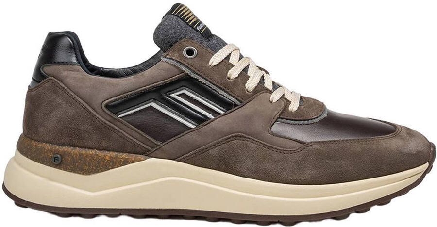 Floris van Bommel Sfm-10236 De Tikker Sneakers Textiel Heren Bruin
