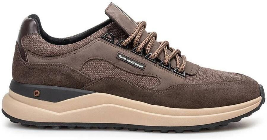 Floris van Bommel Sfm-10235 De Trikker Sneakers Suède Heren Bruin